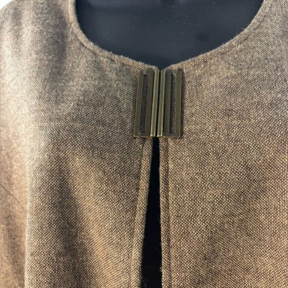 Terry Lewis Faux Fur Trim Wool Blend Open Cardigan Jacket 2X - Picture 3 of 10